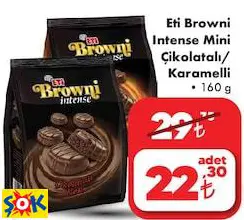 ETİ BROWNİ INTENSE MİNİ ÇİKOLATALI/ KARAMELLİ ETİ BROWNİ INTENSE MİNİ ÇİKOLATALI/ KARAMELLİ